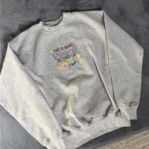 Lizzie McGuire Disney Gray Crew Neck Sweater